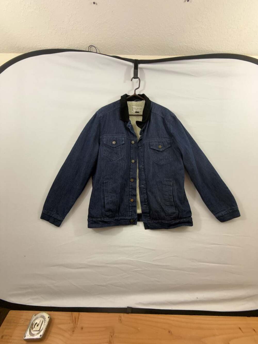 Cody James Grand Teton Sherpa-Lined Denim Jacket Size XL Dark Wash